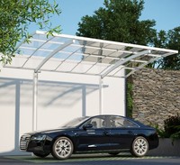 Parking de voiture en métal d'auvent en aluminium extérieur moderne et durable