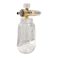 Canon à mousse transparent avec buse en laiton haute pression pour lavage auto et jardin