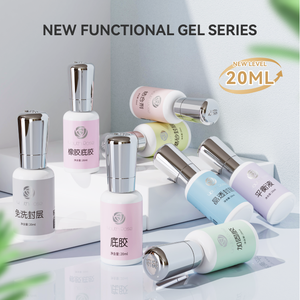 YouthRose 20ml Base y Top Coat Endurecedor, Gel Blooming, Top Coat Diamante, Esmalte de Gel UV <span class=keywords><strong>para</strong></span> Distribuidores de Salones y Suministros de <span class=keywords><strong>Uñas</strong></span> - Product Image 1