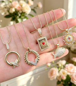 Collares de circonita estilo océano con dije de circonita para regalo de mujer - Product Image 5