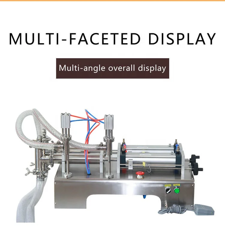 JOYGOAL hot sale high quality manual piston liquid filling machine with two filling heads
