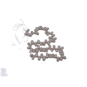 สร้อยคอมุกน้ำจืดทรงบาร็อคสีขาวชมพูธรรมชาติ ลูกปัดแปดตัว สำหรับงาน DIY ทำมือ ยังไม่เสร็จสมบูรณ์ 37 รู - Product Image 5