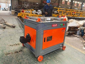 Máquina automática dobladora y cortadora de barras de refuerzo con motor de 3kw para procesamiento de acero al carbono y acero inoxidable en proyectos de construcción - Product Image 4