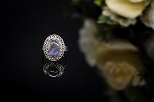 Beautiful Labradorite and Marcasite Gemstone <b>Ring</b> Handmade <b>Silver</b> <b>Ring</b> for <b>Men</b> Women Trendy Jewelry Design Great Gift - Product Image 5