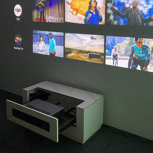 Nuevo DIY Smart UST láser acero motorizado <span class=keywords><strong>TV</strong></span> montaje proyector gabinete sala de estar Cine en Casa bandeja deslizante soporte - Product Image 6
