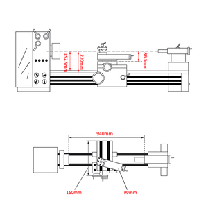 Nhà máy bán hàng trực tiếp dễ dàng để hoạt động độ chính xác cao băng ghế dự bị máy tiện ngang kim loại quay Máy tiện chất lượng đảm bảo - Product Image 6