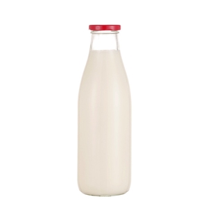 Botella de vidrio de queso de leche redonda 100 de 250 ml, contenedor de miel de jarabe, agua de galón con tapa de sellado de Metal, venta a granel - Product Image 1