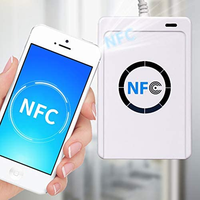 Lecteur/enregistreur de cartes RFID NFC sans contact 13,56 MHz Lector ACR122U avec matériau ABS Protocole ISO 14443A Distance de lecture jusqu'à 8 cm