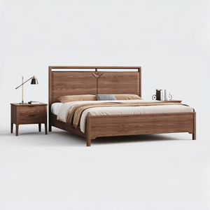 Estrutura de Cama Moderna em Madeira de Olmo no Novo Estilo Chinês, Adequada para Quartos em Residências, Vilas e Hotéis. - Product Image 5