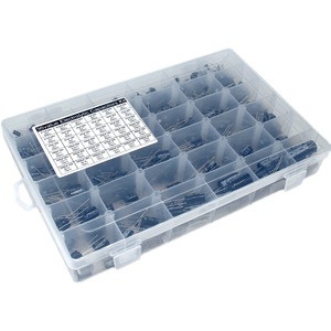 Kit de condensateurs électrolytiques en aluminium, 0.1UF, 1000UF, 16V, 25V, 35V, 50V, 500 pièces, pour la réparation électronique et les projets de bricolage - Product Image 5