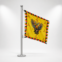 Drapeaux patriotiques d'extérieur en polyester imprimés numériquement, double couture, drapeaux nationaux Autriche Hongrie, usage promotionnel
