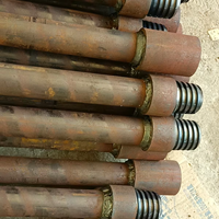 Tige de forage à marteau fond de trou en acier allié 42CrMo, surface lisse, sans soudure, filetage conique, diamètres de 50 mm à 89 mm, pour utilisation en forage fond de trou