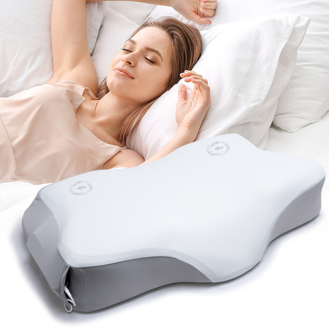 Kingkady Ergonomic Cervical Memory Foam Pillow Comfortable Durable Customized Smart Bluetooth Bed Pillows for Better Body Sleep