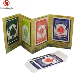 Divertido 3D Publicidad <span class=keywords><strong>Trucos</strong></span> de Magia Baraja de cartas que aparece Magia Mago Close Up Gimmick Props Mentalismo Comedia Juguete clásico - Product Image 6