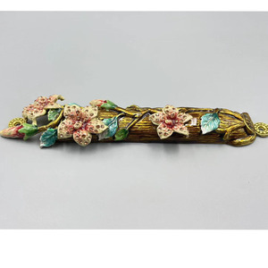 Mezuzah Handbemalter Türpfosten mit Metall-Schriftrolle Segensspruch-Türpfostenbox Türseitendekoration Jüdisches Sakralobjekt Geschenk - Product Image 3