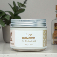 Masque facial en boue à l'acide salicylique et au ferment de riz, anti-points noirs et contrôle du sébum 24h, viral sur TikTok