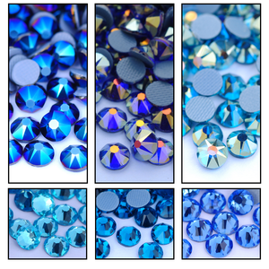 Cristales de Estrás Planos con Revestimiento AB de 16 Facetas, Ecológicos y en Oferta, para Decoración de Zapatos, Bolsos y Uñas - Product Image 1