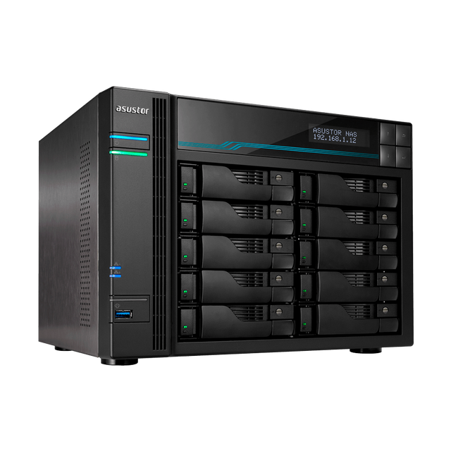 Asustor Lockerstor 10 AS6510T 10 Bay NAS Enterprise Network Attached Storage (Diskless)