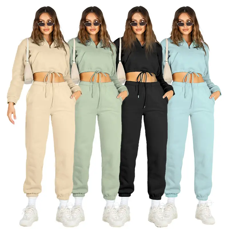 Fashion Casual Solid Color Cardigan Hooded Shorts Pants 2 Piece Set Customized 2 Piece Ladies Oversized Zipper Hoodie Suit