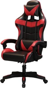 Chaise de bureau pivotante confortable pour longues sessions, idéale pour le gaming, le streaming et les e-sports, avec dossier ergonomique pour la maison et le café internet - Product Image 4