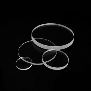 لوحة كوارتز مستديرة زجاجية مستديرة مقاومة للحرارة من رقاقة السيليكا الشفافة للبيع - Product Image 1