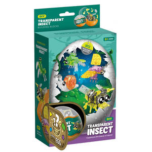 6in1plastic Mini Crystal Insect World Blocks Toy Set in 65mm Capsule Pack - Product Image 6