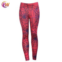 Pantalones de Yoga de cintura alta para mujer, mallas deportivas de Marvel, Spiderman, para gimnasio