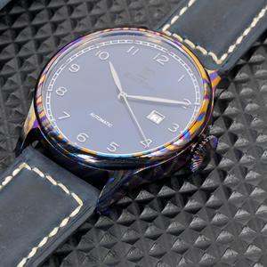 Factory Custom Business Gift Men Mechanical <strong>Watch</strong> Damascus Titanium Blue <strong>Dial</strong> Men Automatic Mechanical <strong>Watch</strong> - Product Image 1