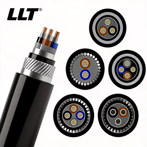 Cable blindado extremadamente resistente de <span class=keywords><strong>3</strong></span> núcleos y 1.5 mm² de acero inoxidable resistente al fuego para uso subterráneo - Product Image 1
