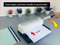 Machine de reliure de peigne manuel de bureau, format A4 12 feuilles