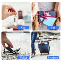 Localizador Inteligente Android para el Hogar y la Oficina con Cuerpo de Plástico, Posicionamiento en Tiempo Real y Control por Aplicación para Llaves, Carteras y Artículos Esenciales Diarios