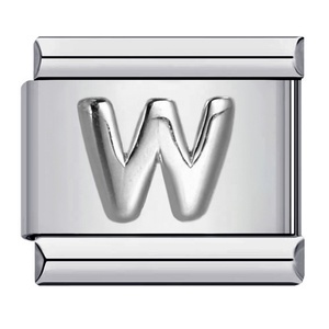 Venta al por mayor de dijes italianos de acero inoxidable con letras en relieve, que no se deslustran, a granel, en oro y plata, para pulseras DIY - Product Image 3