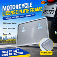 Cadre de plaque d'immatriculation en métal durable, imperméable et antirouille pour moto standard du Cambodge FENGYUNJIA Expédition rapide mondiale