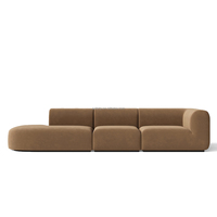 Ensemble de canapés modulaires FERLY, canapé sectionnel en velours de luxe avec chaise longue, meubles de salon