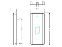 Serrure de placard intelligente invisible, serrure électronique de tiroir à carte RFID, quincaillerie de sécurité sans fil pour mobilier de bureau