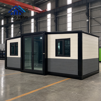 Maison préfabriquée moderne à double aile personnalisable de 20, 30 et 40 pieds pour l'habitation en jardin et les projets résidentiels – Maison conteneur