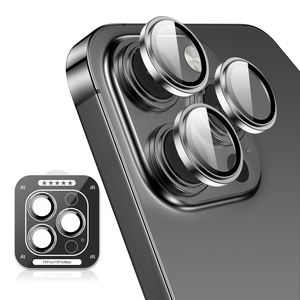 Protection d'objectif d'appareil photo transparente à couverture intégrale 9H pour <span class=keywords><strong>iPhone</strong></span> 11 à 17 Series, film en verre trempé anti-rayures AR - Product Image 5