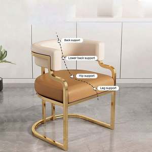 Chaise de bureau ergonomique pivotante en PU pour la maison et le bureau – Mobilier moderne et abordable - Product Image 6