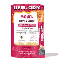 Pommade au miel pour femmes Gentian OEM ODM Marque Privée, à base de plantes, Shilajit naturel de l'Himalaya, miel de fraise, énergie, équilibre hormonal 30
