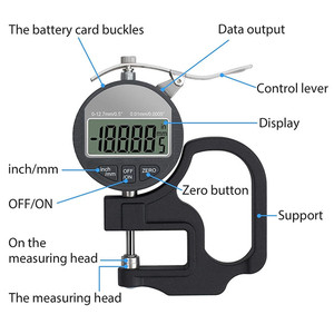 เครื่องวัดความหนาไมโครมิเตอร์แบบดิจิตอล Xtester-CTDG127-0.01mm0.001mm ขนาด 12.7 มม. 25.4 มม. เครื่องวัดความหนาอิเล็กทรอนิกส์ - Product Image 3