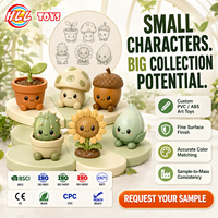 Ensemble de figurines de personnages de dessins animés en PVC ABS peintes à la main avec détails fins, collection de figurines, série d'exposition, couleur personnalisée