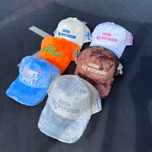 Sublimación Suede Trucker Hat Gorra de béisbol Gorra Velour Design 5 Panel Custom Vone Dutch Velvet Trucker Hat Cap - Product Image 2
