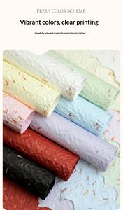 Papier d'emballage pour bouquet épais à pétales en relief, imperméable, fait à la main, art floral, matériel d'emballage pour fleurs - Product Image 6