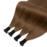 Extensions de cheveux humains Haohao de qualité salon, cheveux bruts alignés aux cuticules, trame Genius invisible double drawn