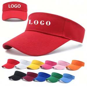 Visière de soleil personnalisée avec logo, broderie ou impression, visière de football à dessus ouvert, casquette pare-soleil, visière sportive pour le soleil - Product Image 1