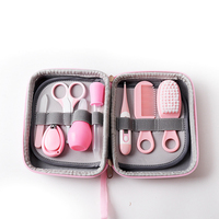 Kit de Cuidado Básico para Bebés 8 en 1 con Logotipo Personalizado, Set de Manicura de Acero Inoxidable, Incluye Bolsa y Caja de Almacenamiento