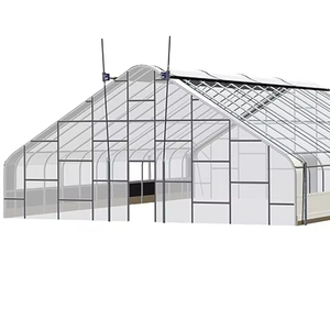 Large Popular Automatic Multi-Span Transparent <b>Greenhouse</b> Light Deprivation <b>Cover</b> Made of PC Sheet <b>for</b> Vegetable Fruits Flowers - Product Image 1