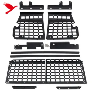 For Toyota Prado FJ120 2003-2009 Car Accessories Rear Trunk Luggage Shelf Tail Cargo Storage Panel Multi-Function Rack Kit