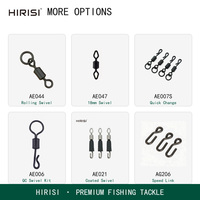 HIRISI Karpfenangel-Zubehör 3-teiliges Sicherheits-Bleiclips-Set mit QC-Wirbel und Verschluss für Karpfenrig und Karpfenangeln