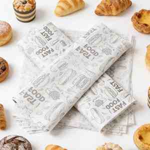 Feuilles de cuisson écologiques en pâte de bois 40 g/m², simple face, enduites de silicone, pour la pâtisserie - Product Image 2